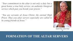 Altar Server Formation Guide | PDF