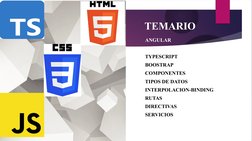 TEMARIO
ANGULAR
TYPESCRIPT
BOOSTRAP
COMPONENTES
TIPOS DE DATOS
INTERPOLACION-BINDING
RUTAS
DIRECTIVAS
SERVICIOS
