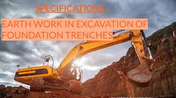 Example Earthwork Specifications Earthwork Specifications for Foundation Trenches | PDF