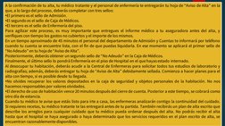 A la confirmación de tu alta, tu médico tratante y el personal de enfermería te entregarán tu hoja de “Aviso de Alta” en la
q