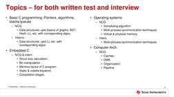 Ti Code Interview Seattle TI Embedded Software Interview Prep | PDF | Variable (Computer Science ...