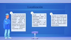 Apartada en el hospital, para 
evitar el tránsito de personas 
ajenas a través de ella, es 
decir, de áreas como consulta 
ex