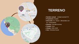 Nombre actual:   Unidad vecinal N°3
Propietario: Estado
Dirección: Av. Oscar r, Benavides con
Av. Universitaria 
Distrito: Ce