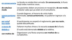 en consecuencia  (https://www.ejemplos.co/oraciones-con-en-consecuencia/)La tienda no estaba bien armada. En consecuencia, la