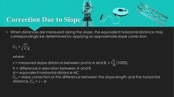 Correction Due to Slope
 
