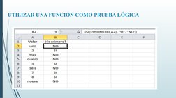 UTILIZAR UNA FUNCIÓN COMO PRUEBA LÓGICA
