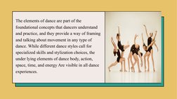 Elements of Dance: Body, Action, Space, Time, Energy | PDF | Dances ...