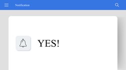 YES!
Notification
