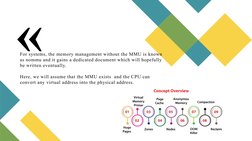 «
For systems, the memory management without the MMU is known 
as nommu and it gains a dedicated document which will hopefull
