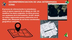 El proceso de referenciación lo entendemos
como el ajuste espacial de un dibujo en CAD, sin
modificar los datos originales. E
