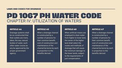 Pd 1067 Philippine Drainage Laws and Codes | PDF | Plumbing | Sanitary Sewer