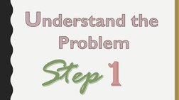 Step1Understand the Problem

