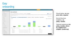 Easy 
onboarding
Cloud native, no on-
prem infra required
Out-of-the-box  
analytics, no 
policy  needed
Tailored experience