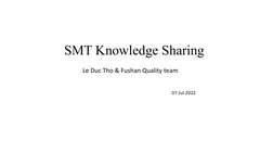 SMT Process Knowledge Overview | PDF | Printed Circuit Board ...