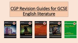 CGP GCSE English Revision Guides | PDF