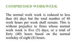 Compressed Work Week in the Philippines | PDF | Working Time | Employment