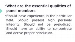 Panel Member Examples Roles of Research Panel Members | PDF