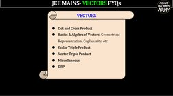 JEE Mains Vectors PYQs (2015-2023) | PDF | Mathematical Objects | Geometry