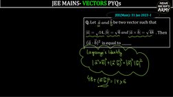 JEE Mains Vectors PYQs (2015-2023) | PDF | Mathematical Objects | Geometry