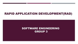 RAPID APPLICATION DEVELOPMENT(RAD)
SOFTWARE ENGINEERING 
GROUP 3

