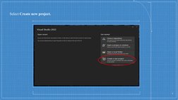Select Create new project.
7
