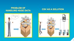 4PROBLEM OF HANDLING HUGE DATACSV AS A SOLUTION
