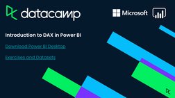 Introduction to DAX in Power BI
Download Power BI Desktop (https://www.microsoft.com/en-us/download/details.aspx?id=58494)
Ex