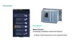 Introduction
Why Motion?
Motion Control
increasingly substitutes mechanical solutions
 Motion Control becomes a more importa