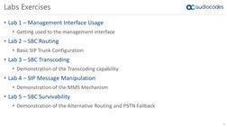 Sbc Lab SBC Essentials & Configuration Student Lab Guide | PDF | Session ...