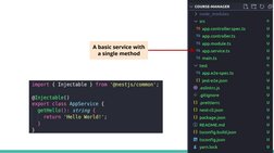 A basic service with 
a single method
