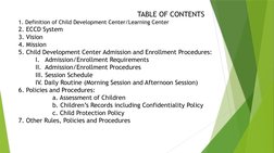 Child Development Center Handbook | PDF | Child Protection | Child ...