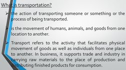 Importance of Transportation Explained | PDF | Transport | Economic Growth