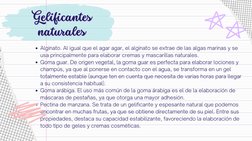 Alginato. Al igual que el agar agar, el alginato se extrae de las algas marinas y se
usa principalmente para elaborar cremas
