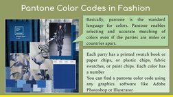 Each party has a printed swatch book or 
paper chips, or plastic chips, fabric 
swatches, or paint chips. Each color has 
a n