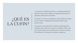 UFIN y CUFIN: Cálculo y Definición | PDF | Impuesto sobre la renta ...