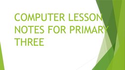 Computer Lessons for Primary 3 Term 1 | PDF | Icon (Computing) | Computing