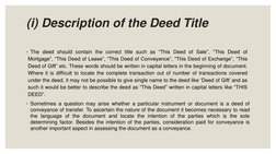 Components of Deeds Explained | PDF | Negotiable Instrument | Deed