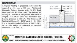 Square Footing Design and Analysis | PDF | Foundation (Engineering ...