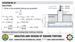 Square Footing Design and Analysis | PDF | Foundation (Engineering ...