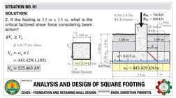 Square Footing Design and Analysis | PDF | Foundation (Engineering ...