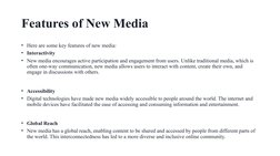Traditional vs New Media Overview | PDF | Mass Media | New Media