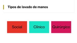 Tipos de lavado de manos
Social 
Clínico 
Quirúrgico
