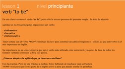 lesson 1
nivel principiante
verb “to be”
En esta clase veremos el verbo “to be”, pero sólo la tercera persona del presente si