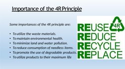 Understanding the 4R Principle | PDF | Reuse | Waste