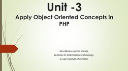 Object-Oriented Concepts in PHP | PDF | Inheritance (Object Oriented ...