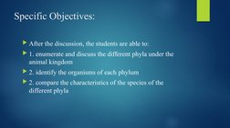 Overview of Kingdom Animalia Phyla | PDF | Nematode | Organisms