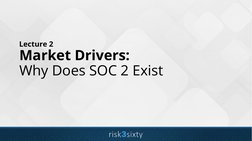 Lecture 2
Market Drivers: 
Why Does SOC 2 Exist
