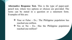 Types of Knowledge Assessment Tests | PDF | Multiple Choice | Question