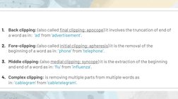 Types of Word Formation Processes | PDF | Morphology (Linguistics) | Word