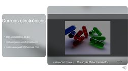 /2
Correos electrónicos
• olga.vargas@up.ac.pa
• melyvargascasas@gmail.com
• melissavargas13@hotmail.com
FARMACOTECNIA  |
Cur